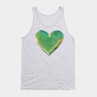 Green Heart Tank Top